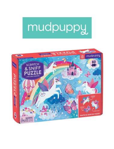 Puzzle sensoryczne Mudpuppy Sen jednorożca60 elementów