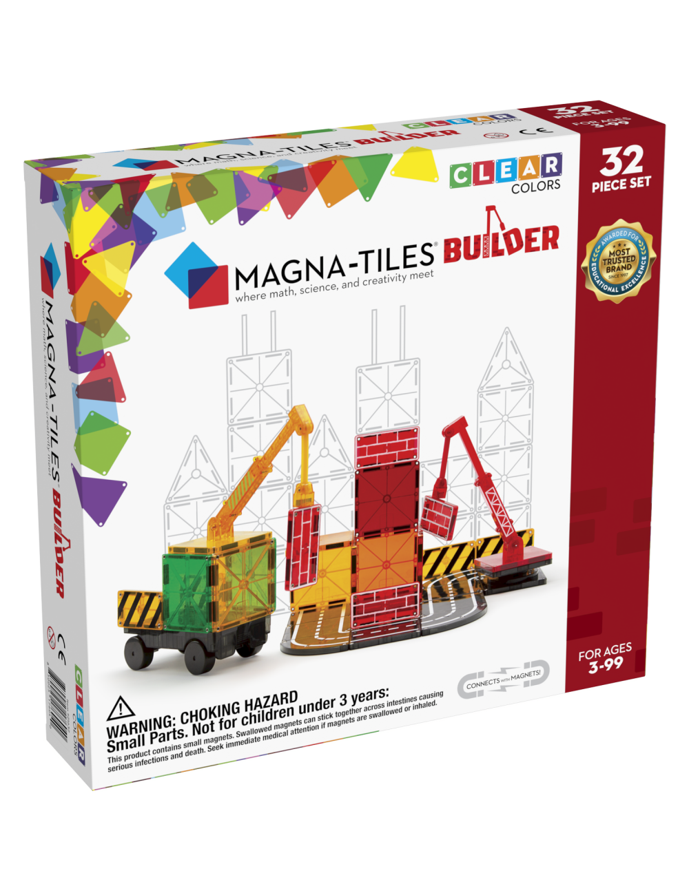 Klocki magnetyczne Magna-Tiles Builder 32 elementy