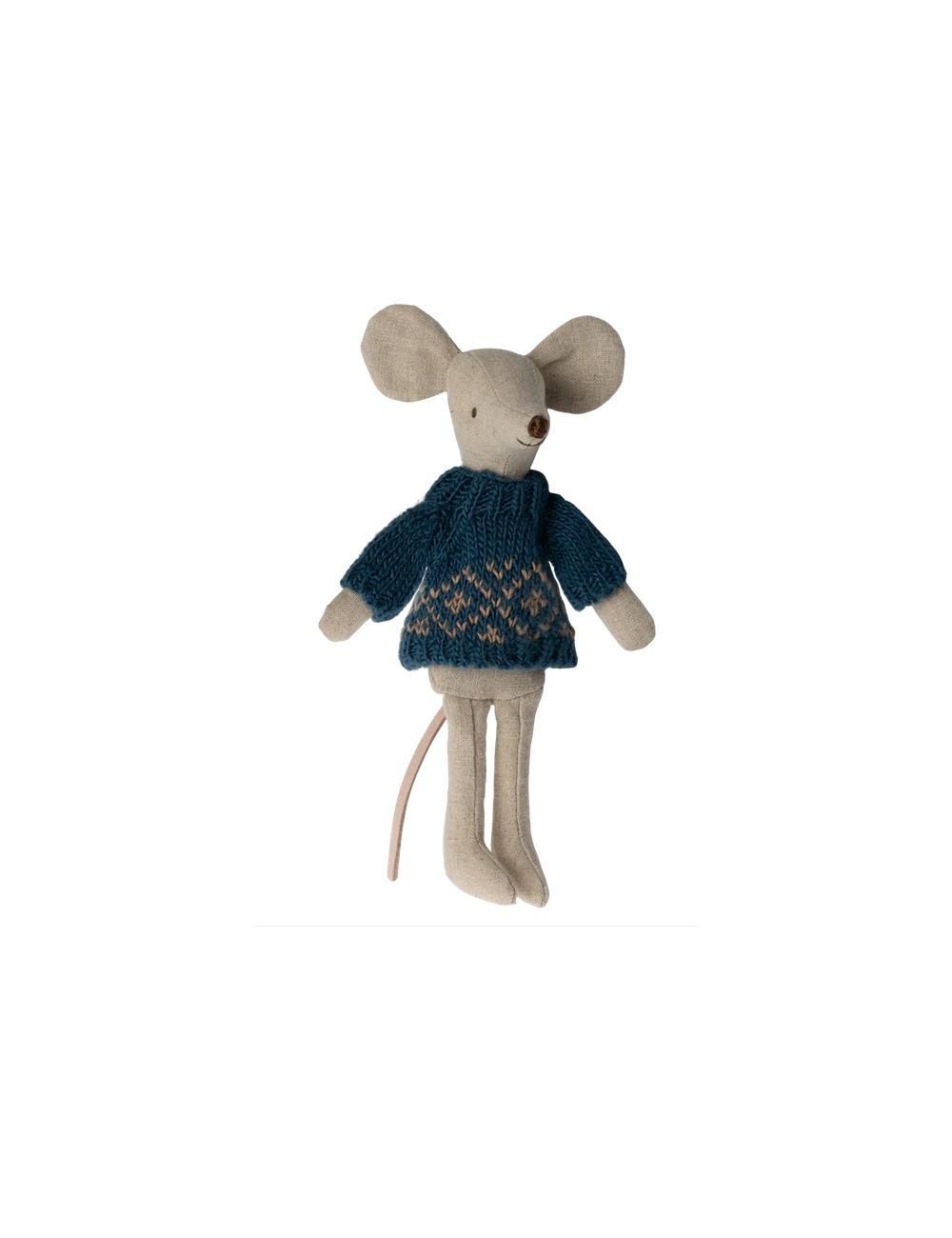Ubranko dla myszki Maileg Sweter Niebieski Dad Mouse