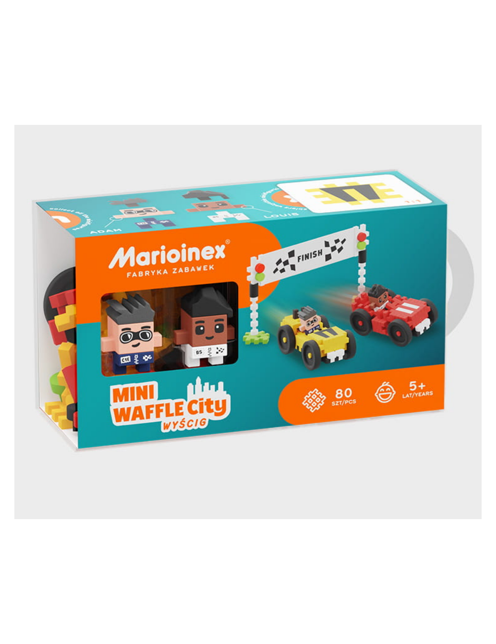 Klocki Mini Waffle Marioinex City Wyścig 80 el.