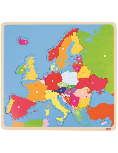 Puzzle drewniane Goki Mapa Europy