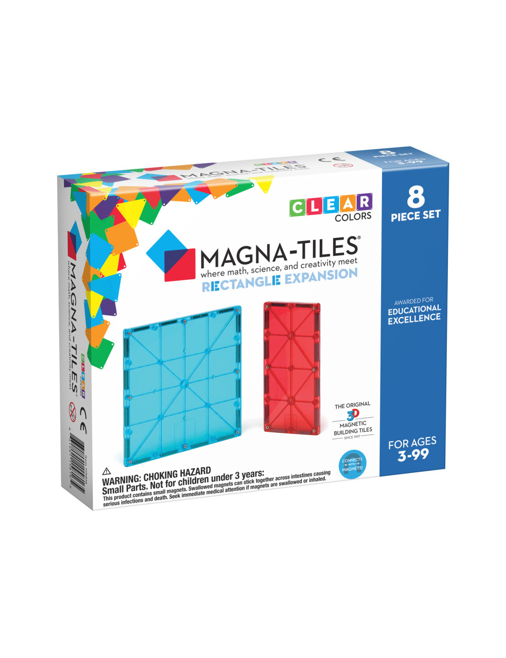 Klocki magnetyczne Magna-Tiles Rectangles 8 el.