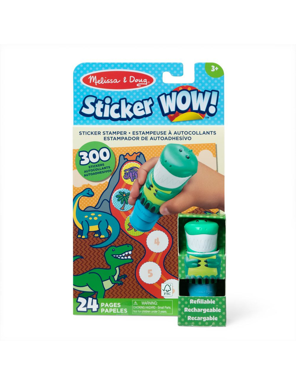 Sticker WOW! Stempelki z naklejkami Melissa & Doug Dinozaur