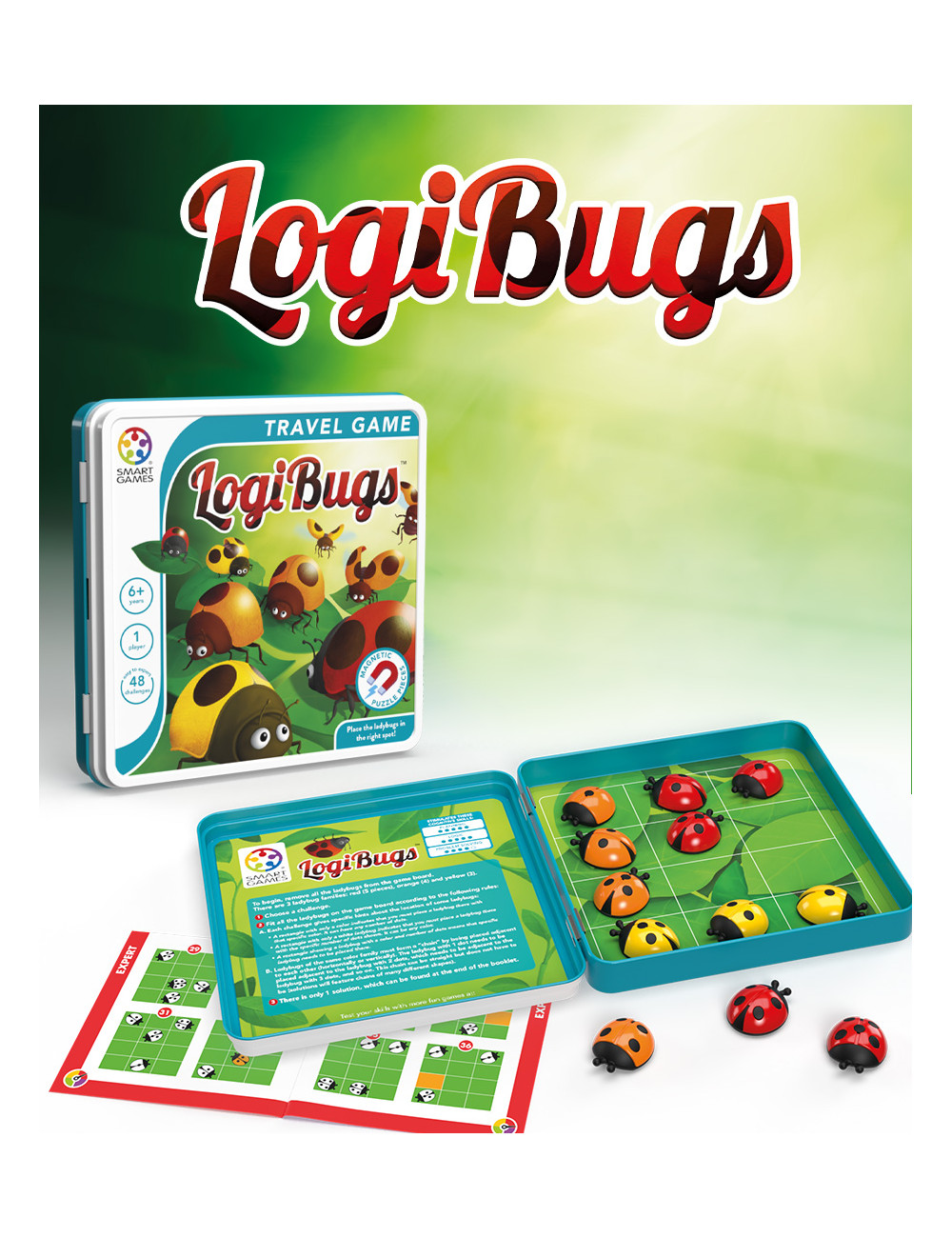 Gra magnetyczna Smart Games Logi Bugs