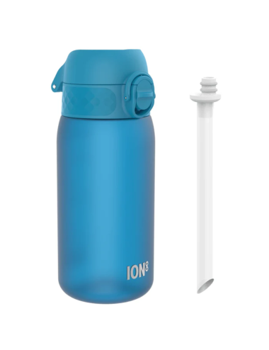 Butelka ze słomką ION8 BPA Free Blue 350 ml