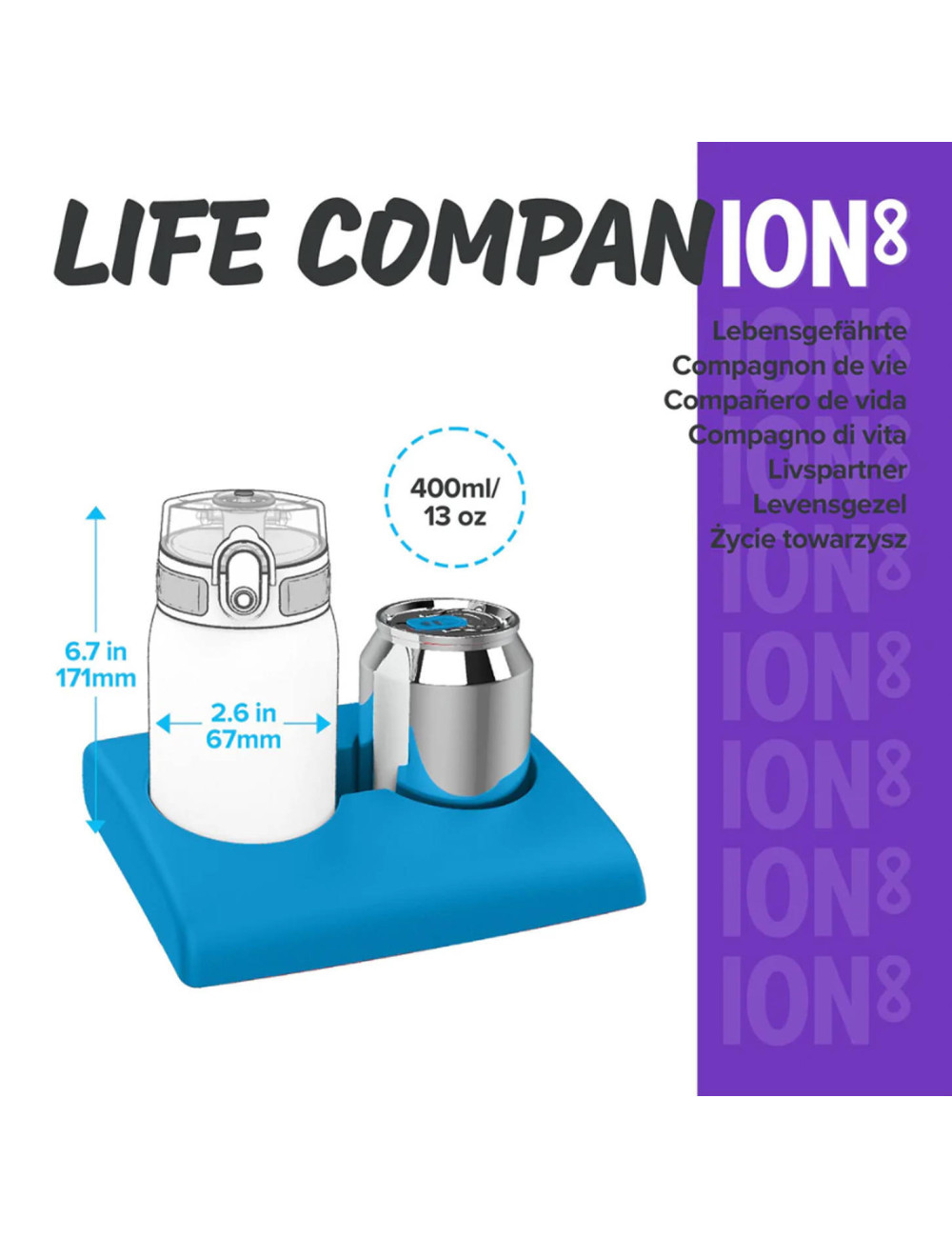 Butelka ION8 BPA Free Fairies 350 ml