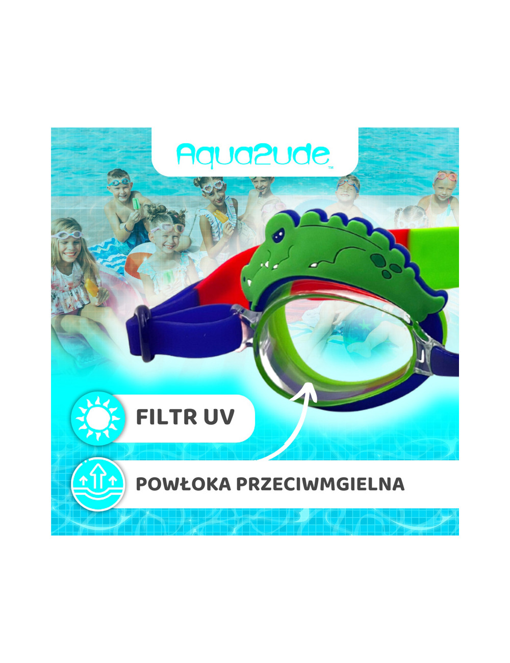 Okulary do pływania Aqua2ude Aligator