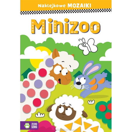 Naklejkowe mozaiki. Minizoo, Zielona Sowa - Majolinek.pl