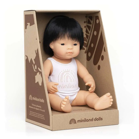 Lalka Miniland Chłopiec Azjata 38cm