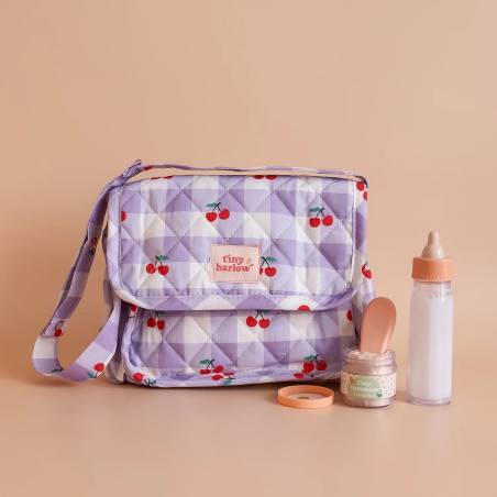 Torba z akcesoriami dla lalek Lilac Cherry Tiny Harlow