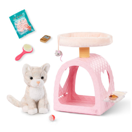 Zestaw Kotek z domkiem-drapakiem Our Generation Purrfect Retreat - Majolinek.pl