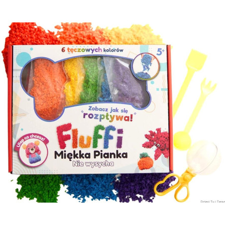Masa piankowa do zabaw sensorycznych Fluffi Box Dzieci Tu i Teraz