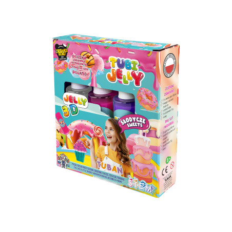 Zestaw Tubi Jelly Tuban Słodycze 3 kolory