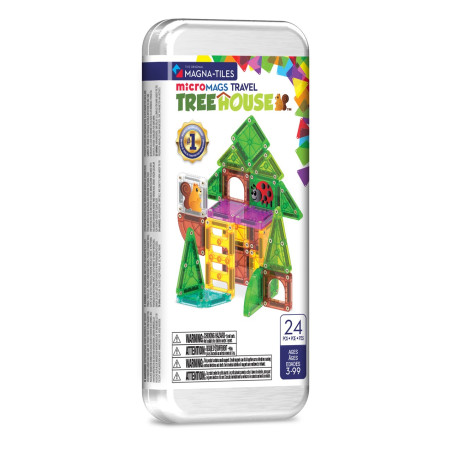 Klocki magnetyczne Travel Magna-Tiles Treehouse 24 el.