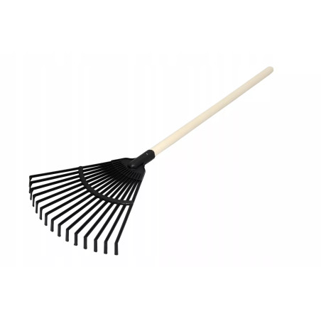 Grabie z drewnianą rączką 80 cm Plasto kolory