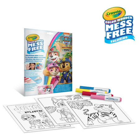 Kolorowanka dla dzieci i niebrudzące magiczne flamastry Color Wonder Mess Free Psi Patrol Crayola