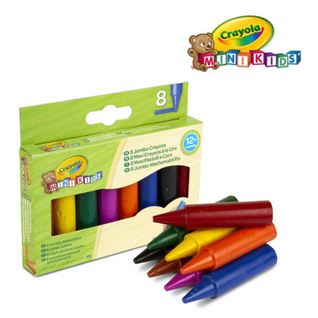 Kredki świecowe grube Jumbo Mini Kids 8 kolorów