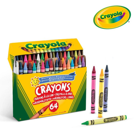 Kredki świecowe 64 kolory Crayola