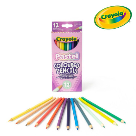 Kredki ołówkowe pastelowe 12 kolorów Crayola