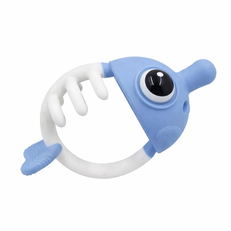 Gryzak uspokajający Mombella Rybka 3w1 Light Blue