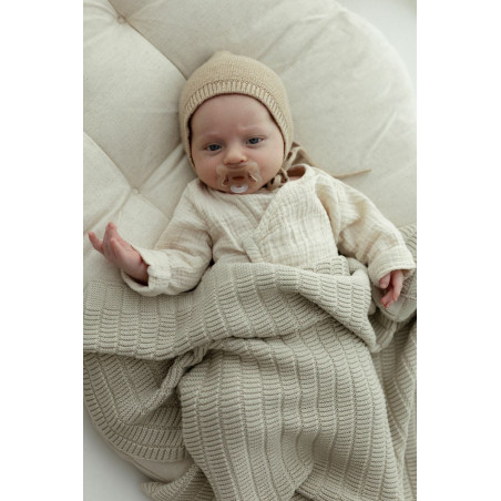 Bambusowy kocyk My Memi 80x100 Vini light beige