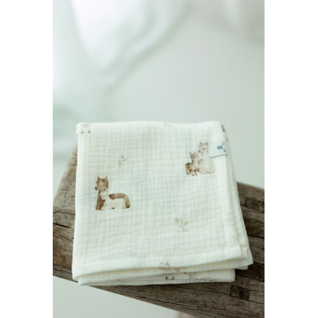 Bambusowa pieluszka muślinowa My Memi 65x65 alpacas