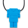 Gryzak terapeutyczny antystresowy naszyjnik Jellystone robot Blue Hawaiian