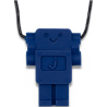 Gryzak terapeutyczny antystresowy naszyjnik Jellystone robot School Blue
