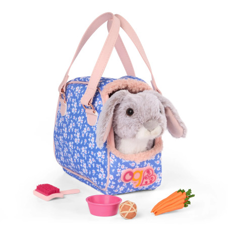 Króliczek w torebce Our Generation Hop in Bunny Carrier