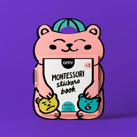Książeczka Montessori z naklejkami OMY Emocje