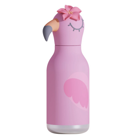Butelka termiczna ze słomką Bestie Asobu Flaming 460 ml