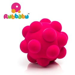 Piłka sensoryczna Rubbabu wirus różowa