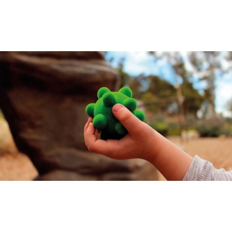 Piłka sensoryczna Rubbabu wirus zielona mała