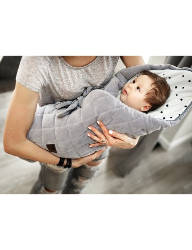 Rożek niemowlęcy Sleepee Royal Baby Grey/Grey