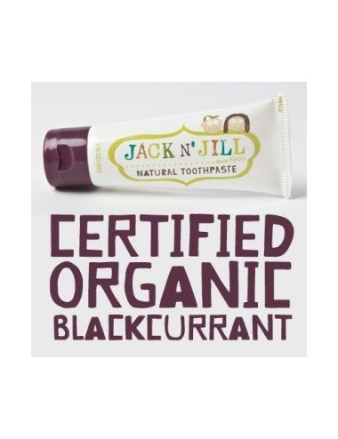 Naturalna pasta do zębów Jack N'Jill 50g, czarna porzeczka