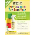 Dziecięcy Spray dezynfekujący Bentley Organic mini do mycia zabawek 50ml