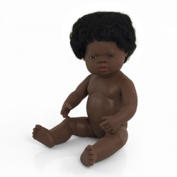 Lalka Miniland Dziewczynka Afrykanka 38cm