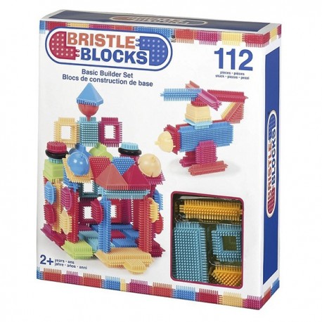 Klocki jeżyki Bristle Blocks Basic Builder Set 112 el. w pudełku