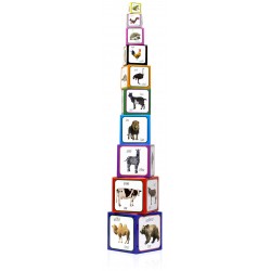 Wieża kartonowa Piramida zabaw Zwierzęta