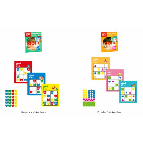 Gra podróżna z naklejkami Apli Kids Sudoku kolory