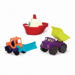 Zestaw 3 mini pojazdów B.Toys Loaders & Floaters