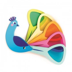 Paw z kolorowymi szybkami Drewniana zabawka-Poznajemy kolory Tender Leaf Toys
