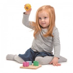 Drewniana zabawka sensoryczna Kwiaty Tender Leaf Toys - zabawka optyczna