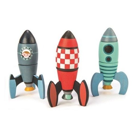 Zabawka konstrukcyjna Tender Leaf Toys Rakiety kosmiczne