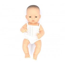 Lalka Miniland Baby Dziewczynka Azjatka  32cm + ubranko Miniland Baby