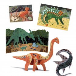 Zestaw artystyczny Djeco Świat Dinozaurów