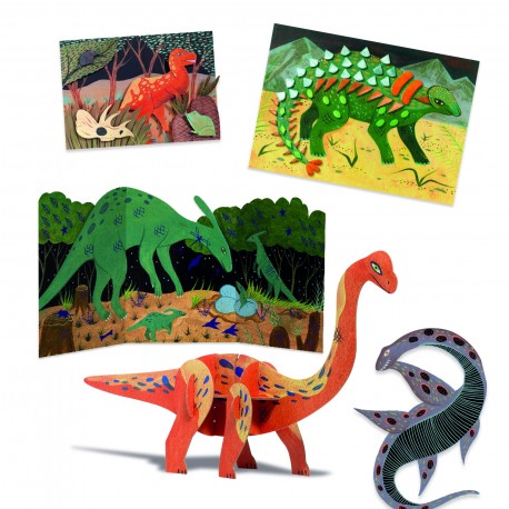 Zestaw artystyczny Djeco Świat Dinozaurów