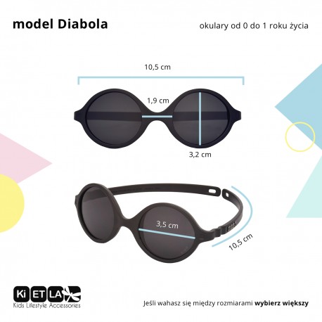 Okulary przeciwsłoneczne KiETLA Diabola Blush 0-1