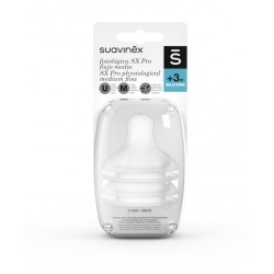 Smoczki do Butelki Suavinex SX Pro 3m+ Wolny przepływ 2 szt.