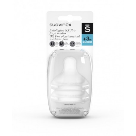 Smoczki do Butelki Suavinex SX Pro 3m+ Wolny przepływ 2 szt.